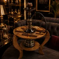 استند قلیان همراه مزه خوری.