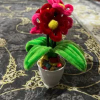 گل کریستال و نمد و