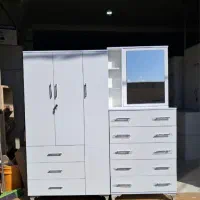 کمد لباس ۲و۳ درب،آینه دراور ۵کشو مبلمان مجید نعمتی|جاکفشی، کمد، دراور|پاکدشت, پاکدشت (مامازند)|دیوار