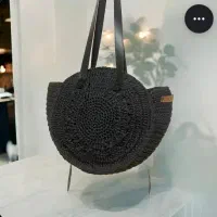 کیف مکرومه گرد