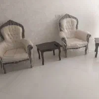 سرویس مبلمان ۹نفره استیل+ میز ناهار خوری/بسیارتمیز|مبلمان خانگی و میز عسلی|مشهد, جاهد شهر|دیوار