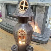 چراغ خواب قدیمی سفال سالم