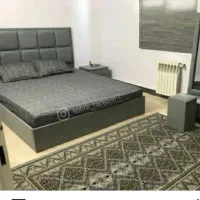 تختخواب و پرده شال دار