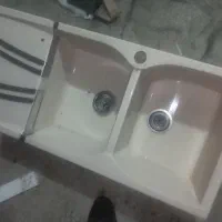 سینک گرانیتی|آب‌چکان و نظم‌دهنده ظروف|بروجرد, |دیوار