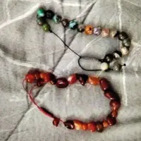 دستبند عقیق سلیمانی کهنه و حدید