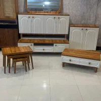 آینه کنسول میز روکش چوب mdf اصلی|بوفه، ویترین، کنسول|رشت, رودبارتان|دیوار