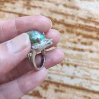 انگشتر فیروزه رکاب نقره