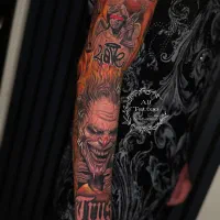 اجرای تاتو بدن/آموزش تاتو/ترمیم/کاور