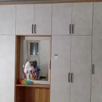 ساخت و نصب درب چوبی کابینت و کمد دیواری