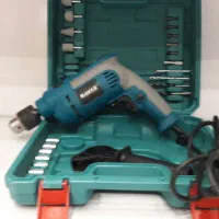 دریل چکشی طرح ماکیتا سه نظام ۱۳ با جعبه و لوازم