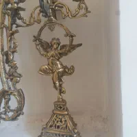 آینه وشمعدان طرح فرشته برنز سنکین
