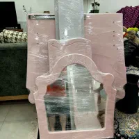 فروش سرویس چوب اتاق کودک (دختر) کار وکیوم وارداتی|تخت و سرویس خواب|آمل, |دیوار