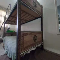 تخت دو طبقه چوبی  با تشک طبی|تخت و سرویس خواب|ری, جوانمرد قصاب|دیوار