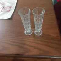 دو عدد گلدان کریستال