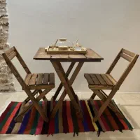 میزوصندلی چوبی