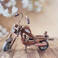 موتور وماشین چوبی دکوری.