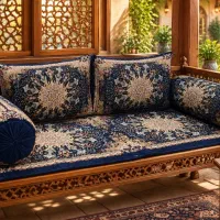 نشینمن و روفرشی و پتو
