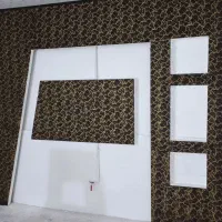 نقاشی ساختمان رنگ پلاستیک و روغنی طرح کاغذدیواری