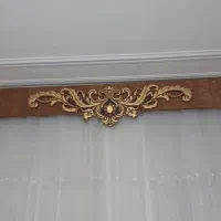 کتیبه چوبی روکش مخمل|پرده، رانر، رومیزی|قم, علی آباد سعدگان|دیوار