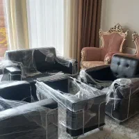 نیم ست اداری چرم با جلو مبلی