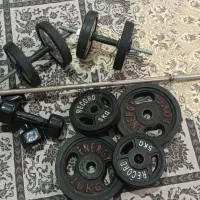 وزنه و دمبل و هالتر و کش ورزشی