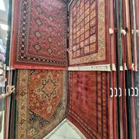 فرش چهار متری بلوچی سبز یمانی و لاکی ۷۰۰ شانه