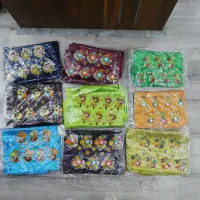 پارچه شلوار گل زده با دست