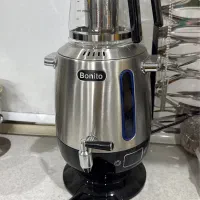 سماور و قوری استیل برقی نو با کارتن