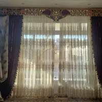 پرده  همراه با کتبه|پرده، رانر، رومیزی|نجف‌آباد, باهنر|دیوار