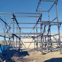 جوشکاری اسکلت فلزی وشیروانی ونبشی نما