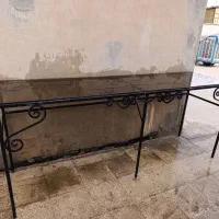 میز فرفروژه با شیشه ی دودی عسلی|میز و صندلی غذاخوری|تهران, سلسبیل جنوبی|دیوار