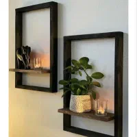 شلف دیواری چوب