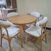 میز ناهار خوری گرد ۴ نفره