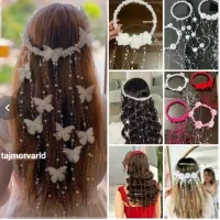 اکسسوری موتاج پرنسسی ریسه مویلدایی یقه حجاب بادبزن