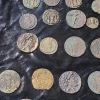 کلکسیون سکه برنجی مال زمانهای ساسانی وقبل|کلکسیون سکه، تمبر، اسکناس|تهران, آسمان|دیوار