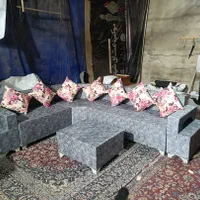 مبل راحتی ال کمجا نقلی|مبلمان خانگی و میز عسلی|تهران, شهرک شریفی|دیوار
