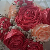 گل روبانی وپول آرایی.|گل مصنوعی|رشت, باهنر|دیوار