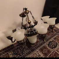 ۲ عدد لوستر ۸ شاخه ۱۱ شعله|لوستر و چراغ آویز|اسلام‌شهر, |دیوار