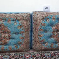 پشتی قدیمی ترمه ی دست دوز