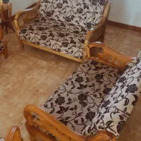 ست مبل ۸ نفره چوبی، تمیز و سالم|مبلمان خانگی و میز عسلی|فولادشهر, A4|دیوار