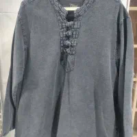 پیراهن اسپرت گره ای سنگشور شده|لباس|قم, لبچال|دیوار