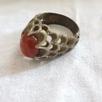 انگشتر نقره عقیق سرخ