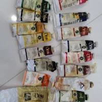 لوازم نقاشی رنگ روغن اکرولیک قلمو کاردک