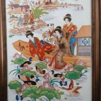 انواع تابلو های آنتیک  نقاشی رو چینی