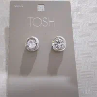 گوشواره استیل نگین دار