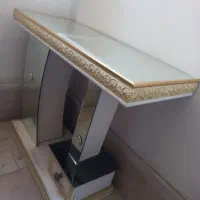 فروش کنسول آینه ای سفید طلایی شیک