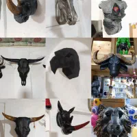 مجسمه و جاعودی ابشاری و دیوار کوب