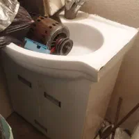 روشویی  کابینتی به همراه شیراهرمی