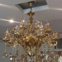لوستر 8شاخه برنز