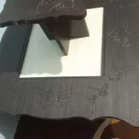 میز عسلی ام دی اف بدون شیشه